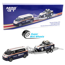 Mini GT 1:64 Porsche 911 Dakar #718 & VW ID. Buzz Roughroads Set