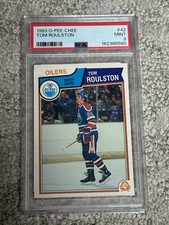 1983 O-PEE-CHEE OPC HOCKEY CARD PSA 9 TOM ROULSTON EDMONTON OILERS