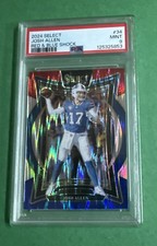 2024 Panini Select Red&Blue Shock Concourse Josh Allen #34 PSA 9