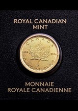 1 Gram Gold Maple Leaf Coin - 2019 Maplegram - 99.99% pure Gold Bullion .9999