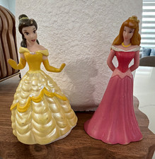 Disney Princess Belle & Aurora Sleeping Beauty Figurines Lot of 2 4"