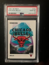 Chicago Bulls PSA10 1991 Skybox Card 354