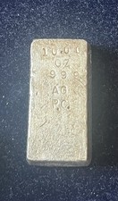 10oz P.C. Poured Silver Bar