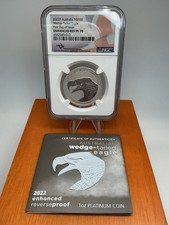 2022 platinum 1 oz Australian wedge-tailed eagle NGC ENHANCED REV PR70