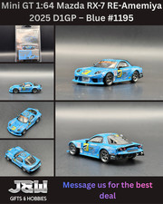 Mini GT Mazda RX-7 RE-Amemiya 2025 D1GP – Blue #1195 1/64