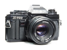 Minolta X-700 35mm SLR Film Camera with 50mm F2 Lens -- TESTED