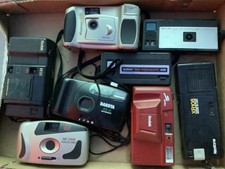 Kodak Dakota ,Polaroid Point and Shoot LOT 8 Vintage Camera Lot Untested/Parts