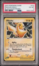 2003 POKEMON BLACK STAR PROMO #012 PIKACHU-HOLO PSA 6