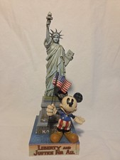 Jim Shore Disney Mickey Statue Liberty & Justice For All 4007663 Enesco 12"