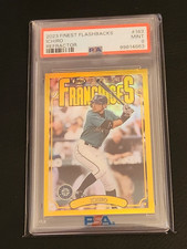 Ichiro Suzuki 2023 Topps Finest Flashbacks Rare REFRACTOR PSA 9 Card #183