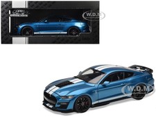 2022 FORD MUSTANG SHELBY GT500 BLUE 1/18 DIECAST MODEL CAR BY IXO 18RDC244-FO
