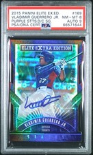 Vladimir Guerrero Jr Rookie RC 2015 Panini /75 1st Card PSA 9 /8 *POP 1* 👀🤯 ✅