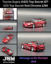 Mini GT Toyota Supra (A80) Top Secret GT-300 Top Secret Red Chrome #1132 1/64