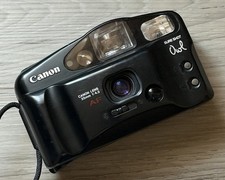 Canon Sure Shot Owl Date 35mm Point and Shoot Film Camera 35mm W/ Strap Working