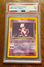PSA 7 ~ Mewtwo Holo #10 ~ 1999 Pokemon ~ Unlimited Base Set WOTC