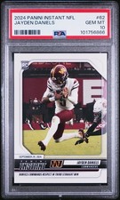 PSA 10 Jayden Daniels Rookie 2024 Panini Instant - #62 /4141 (RC) Commanders