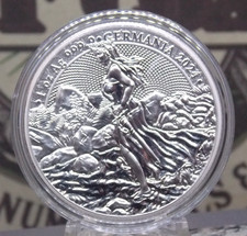 2024 Lady GERMANIA Mint 1oz .999 SILVER Bullion 5 Mark Coin w/Capsule ECC&C, Inc
