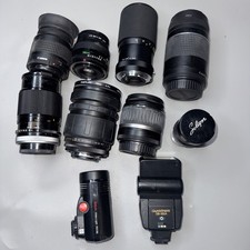 Vintage Camera lens lot of 8 (as-is) Un-tested