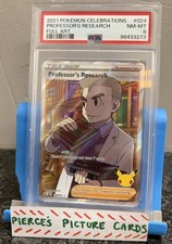 Professor's Research - Pokemon TCG Celebrations Full Art #024 PSA 8 NM-MT