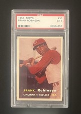 1957 Topps #35 Frank Robinson HOF RC PSA Graded 5 - EX Vintage Baseball Card