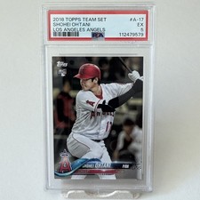 2018 Topps Team Set Shohei Ohtani #A-17 RC Rookie PSA 5 EX Los Angeles Angels