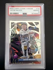 2025 Topps Cosmic chrome Jacob Wilson rookie Psa 10
