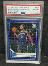 2019-20 Donruss Optic Nickeil Alexander-Walker Blue Velocity RC #184 PSA 10