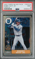 Bobby Witt Jr 2022 Topps Update Silver Pack Rookie RC #T87C34 Mint PSA 9 Royals