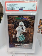 2023 Panini Obsidian Tyreek Hill #61 Electric Etch Orange /49 PSA 9