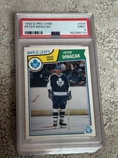 1983 O-PEE-CHEE OPC HOCKEY CARD PSA 9 PETEE INHACAK TORONTO MAPLE LEAFS