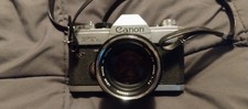 Canon FTb QL 35mm SLR Film Camera with 50mm F/1.8 Fast Prime Lens