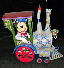 Disney Mickey Mouse Train Engine Figurine Statue Sculpture Collectible