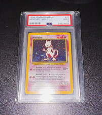 PSA 9 Mewtwo Base Set Holo 10/102 English 1999 Pokemon TCG Card