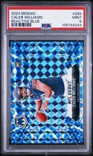 Caleb Williams (RC) 2024 Panini Mosaic #289 Reactive Blue Prizm PSA 9 MINT