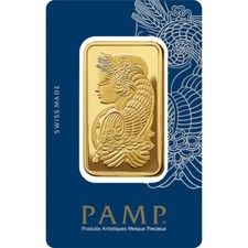 50 gram Gold Bar - PAMP Suisse - Fortuna - 999.9 Fine in Sealed Assay