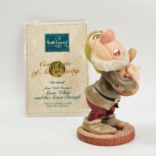 Walt Disney Classics Collection Snow White "Ah-choo!" Sneezy Figurine With COA