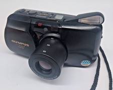 Olympus Infinity Stylus Zoom DLX 35mm Camera Point & Shoot For Parts Read Descri