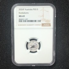 2026-Platinum Australia Kookaburra NGC MS69 1/10 Oz Platinum! 🔥