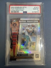 2023 Donruss Optic Chain Reaction Tua Tagovailoa #CR-TT Miami Dolphins PSA 10