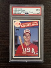 1985 Topps #401 MARK McGWIRE 1984 USA Baseball Team Rookie PSA 9 MINT New Label