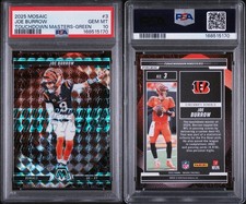 2025 Panini Mosaic Joe Burrow #3 TD Masters GREEN MOSAIC PSA 10!! POP 3!!