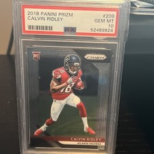 2018 Panini Prizm #209 Calvin Ridley Atlanta Falcons RC Rookie PSA 10 Titans 📈