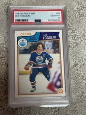 1983 O-PEE-CHEE OPC HOCKEY CARD PSA 10 LEE FOGOLIN EDMONTON OILERS