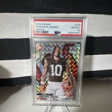 Panini 2025 Mosaic Rookie Quinshon Judkins #276 Mosaic Prizm PSA 10 Browns