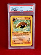 1999 Pokemon 1st Edition Fossil KABUTO Card #50 PSA 9 - Fresh Grade