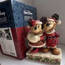 Enesco Disney Traditions Jim Shore Holiday Duet Mickey Mouse Figurine 6"