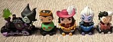 Disney Villains Train Figurine Set Maleficent Evil Queen Captain Hook Ursula