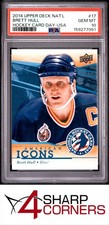 2014 UPPER DECK NATIONAL HOCKEY CARD DAY USA #17 BRETT HULL HOF POP 2 PSA 10