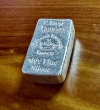 2 oz Monarch Hand Poured Silver Bullion Bar