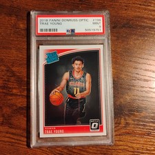 2018-19 Panini Donruss Rated Rookie Trae Young #198 PSA 9 Atlanta Hawks RC